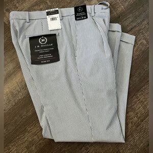 J.M. Haggar Premium Slim Fit Seersucker Pant- Size 32x30